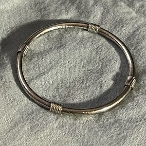 Thick Sterling Silver Bangle